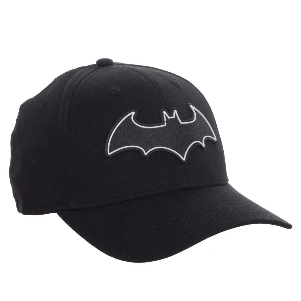 Batman Comic Book Superhero Flex Fit Black Logo Hat