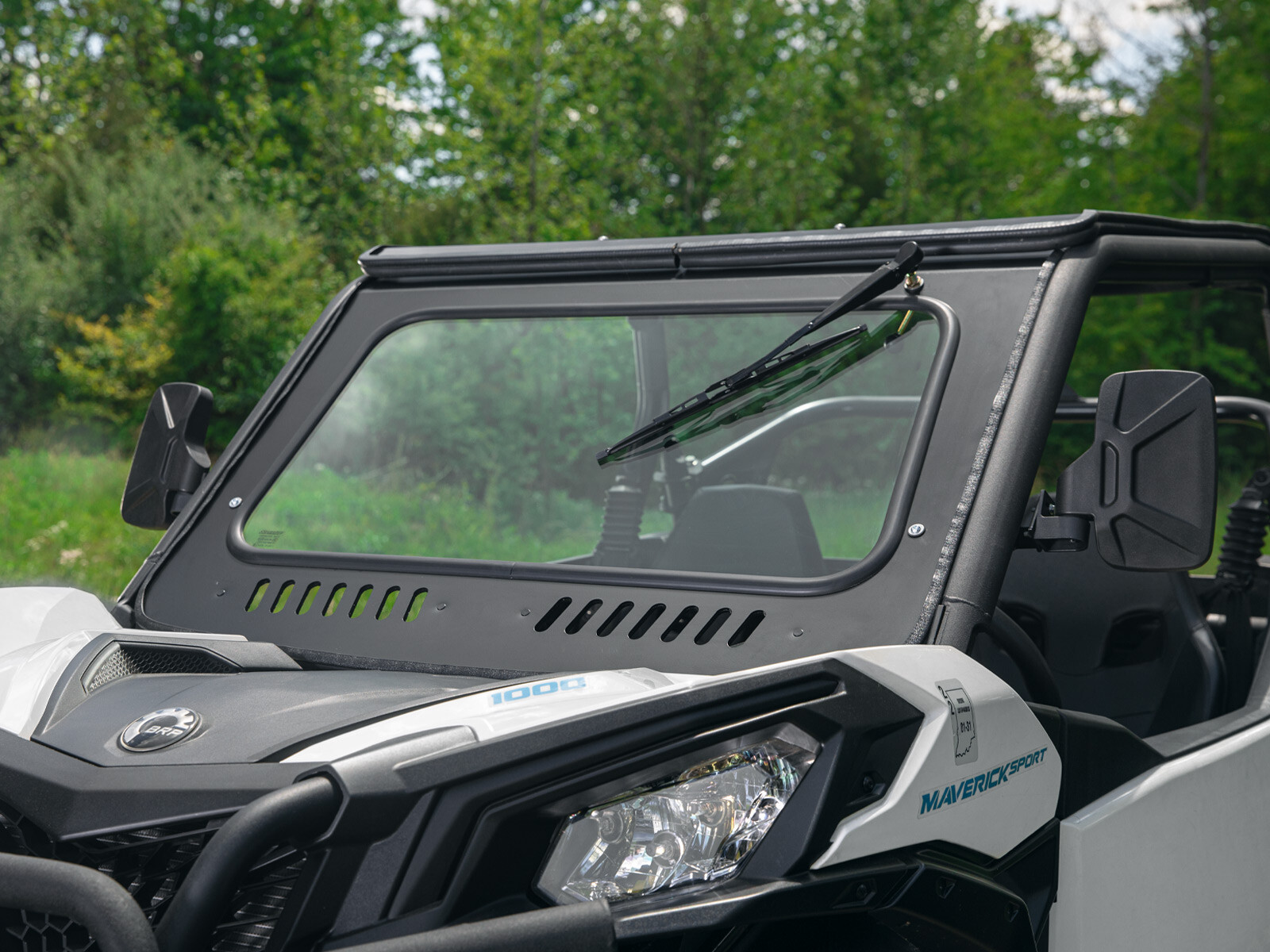 SuperATV DOT Approved Glass Windshield for Can-Am Maverick Trail (2018+)