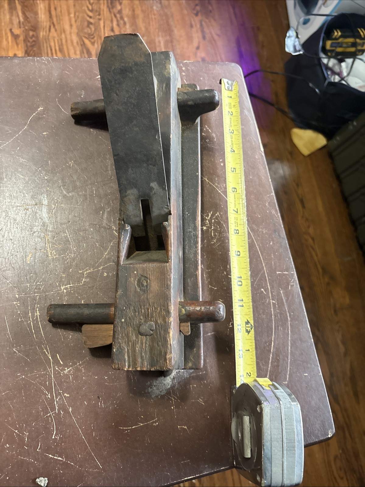 L.R. Spring Antique Wooden Plow Plane