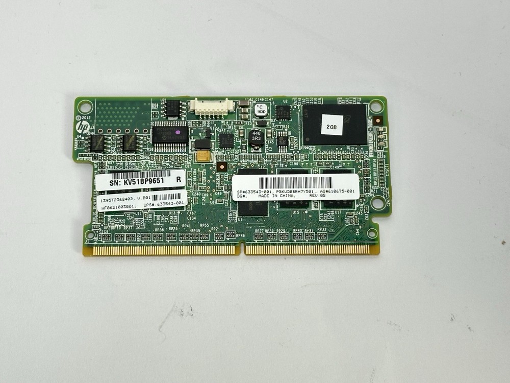 HP 633543-001 Smart Array 2GB Cache Module Controller mini DIMM 610675-001