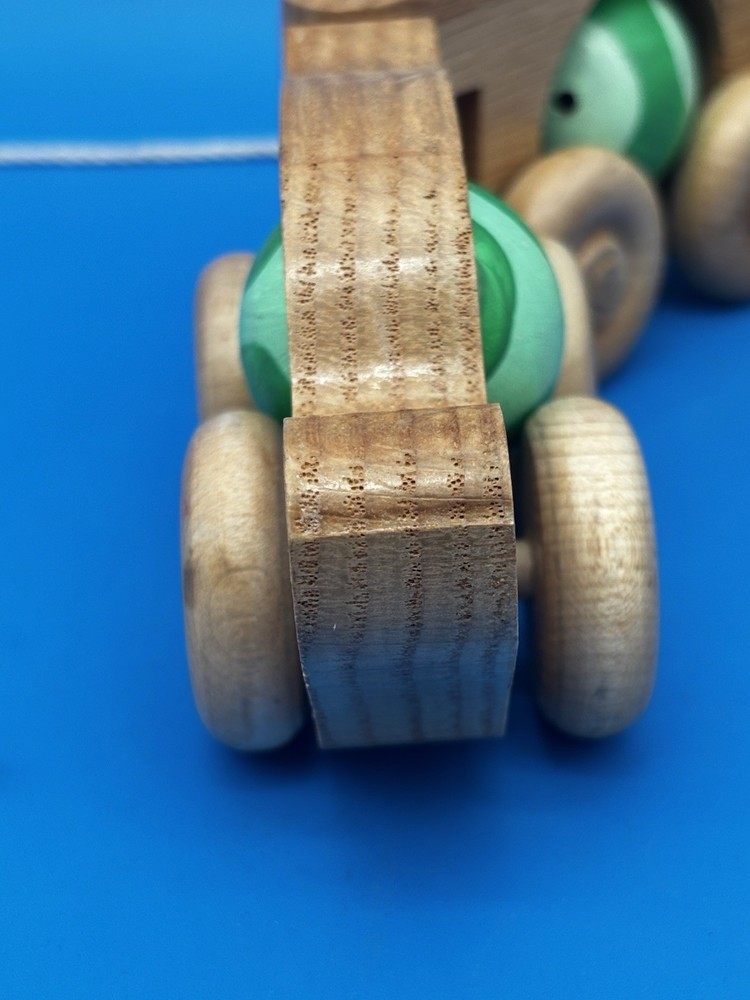 Caterpillar Pull Toy Handmade 1991