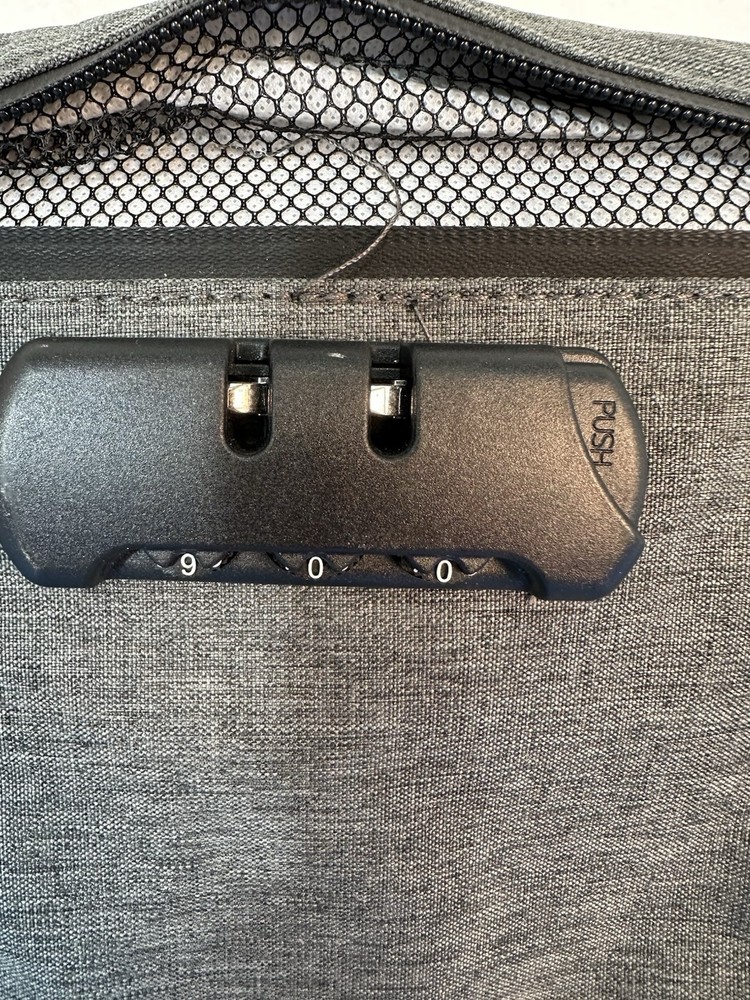 Nylon storage bag, combination lock