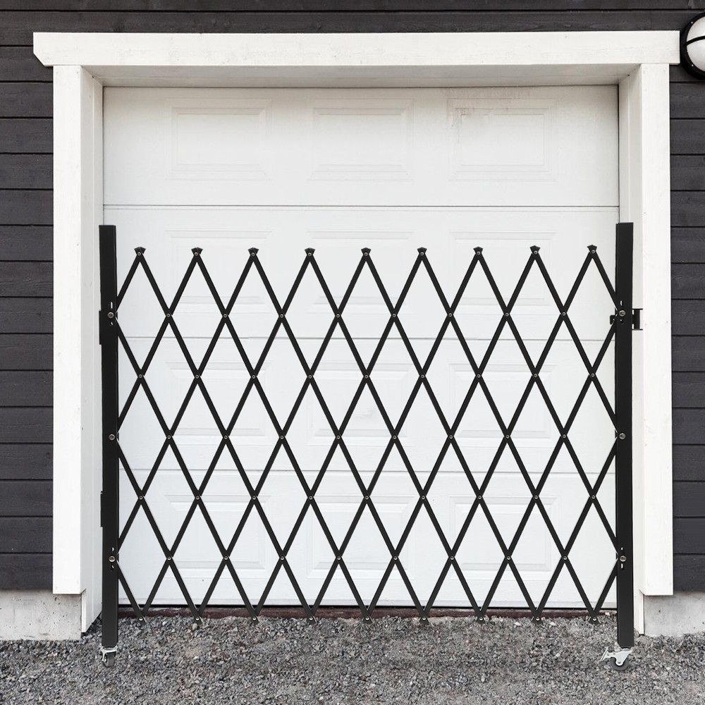 Single Folding Security Gate Flexible Expanding Security Door Barricade Gate