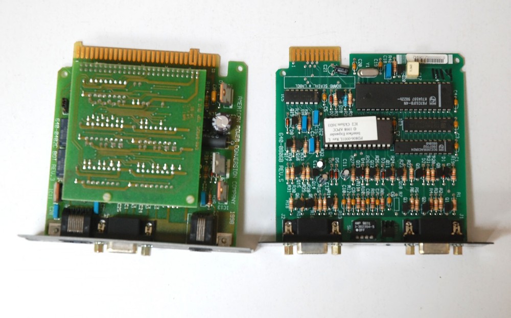 Two Vintage APC Computer Cards AP9607 UPS Interface Expander SYCC Communications