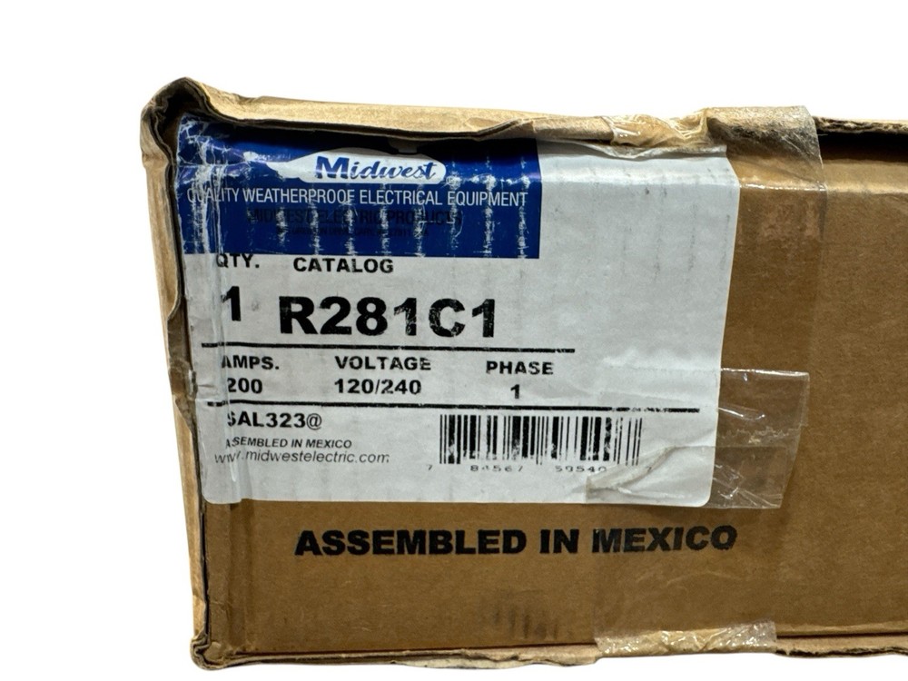 Midwest 200A Combination Ringless Meter Socket Main Breaker Load Center R281C1