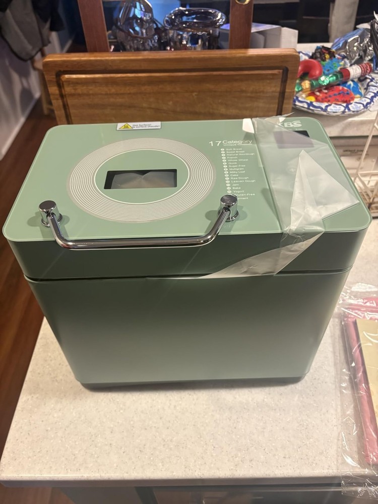 15H Delay Timer, 60Min Keep Warm, 2LB Capacity Bread Machine