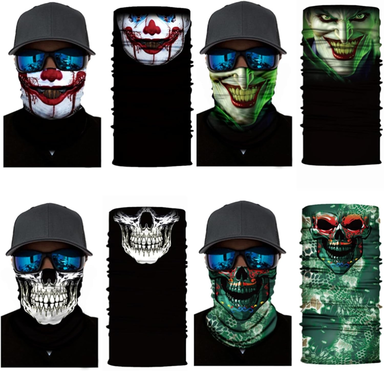 8 PCS Mascaras para el sol UV mascara Sun pasamontañas pasamontana cubre cara