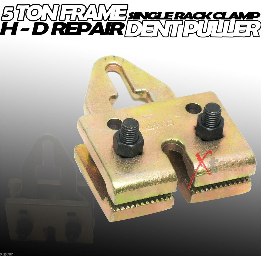 5 Ton Auto Body Frame Dent Puller Clamp H-D 2-way Single Rack Clamps Pulling
