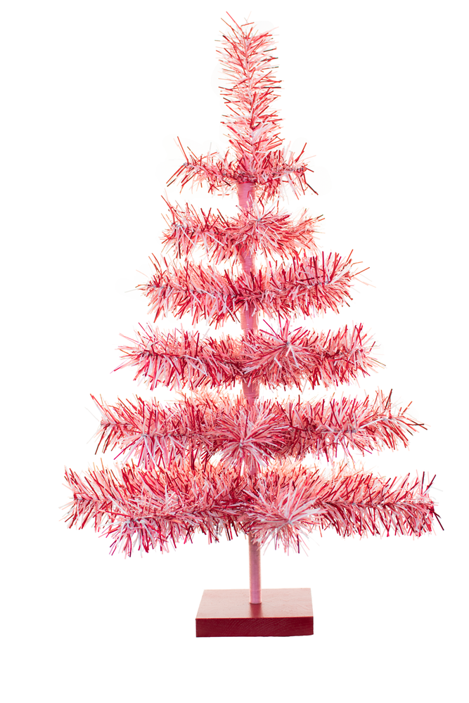 Artificial Tinsel Christmas Trees Decorative Display Table-Top Multi Colors