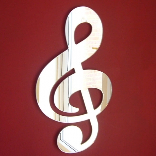 Treble Clef Acrylic Mirror (Several Sizes Available)