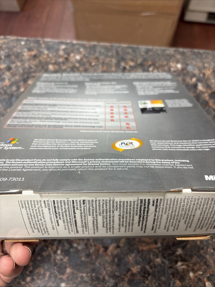 Microsoft Windows Small Business Server 2003 Standard Ed. 5-user- New Sealed Box
