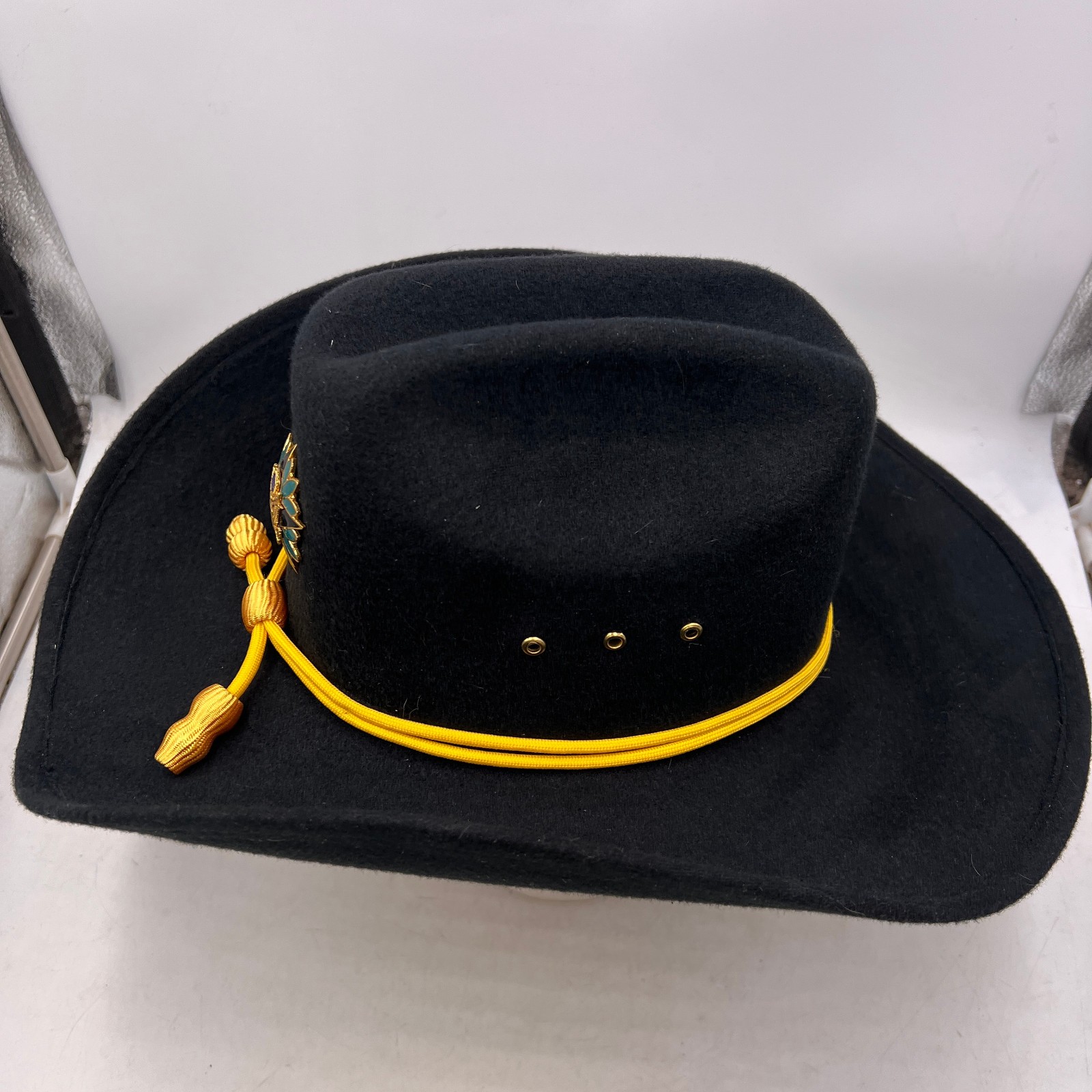 UNION US CAVALRY Civil War OFFICERS SLOUCH HAT YELLOW CORD Army General Staff SM