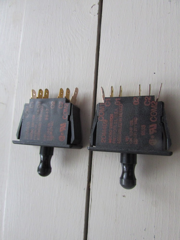 2 NOS Honeywell MicroSwitch 2DM409 Push Pull Switch Plunger Actuator 10A 250VAC