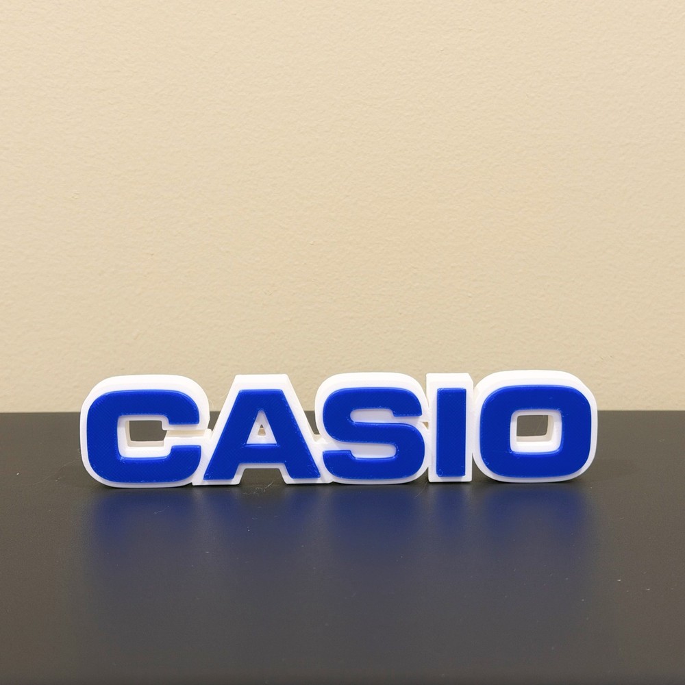 Casio decor sign 3D printed display