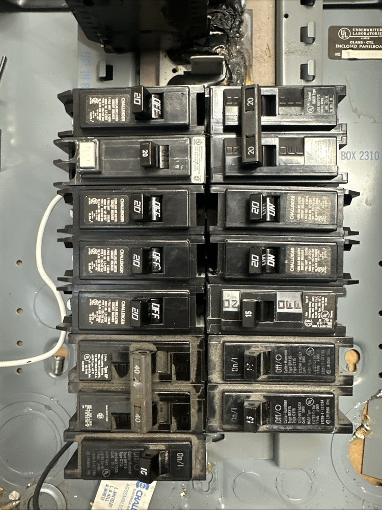 Electric panel With Breakers