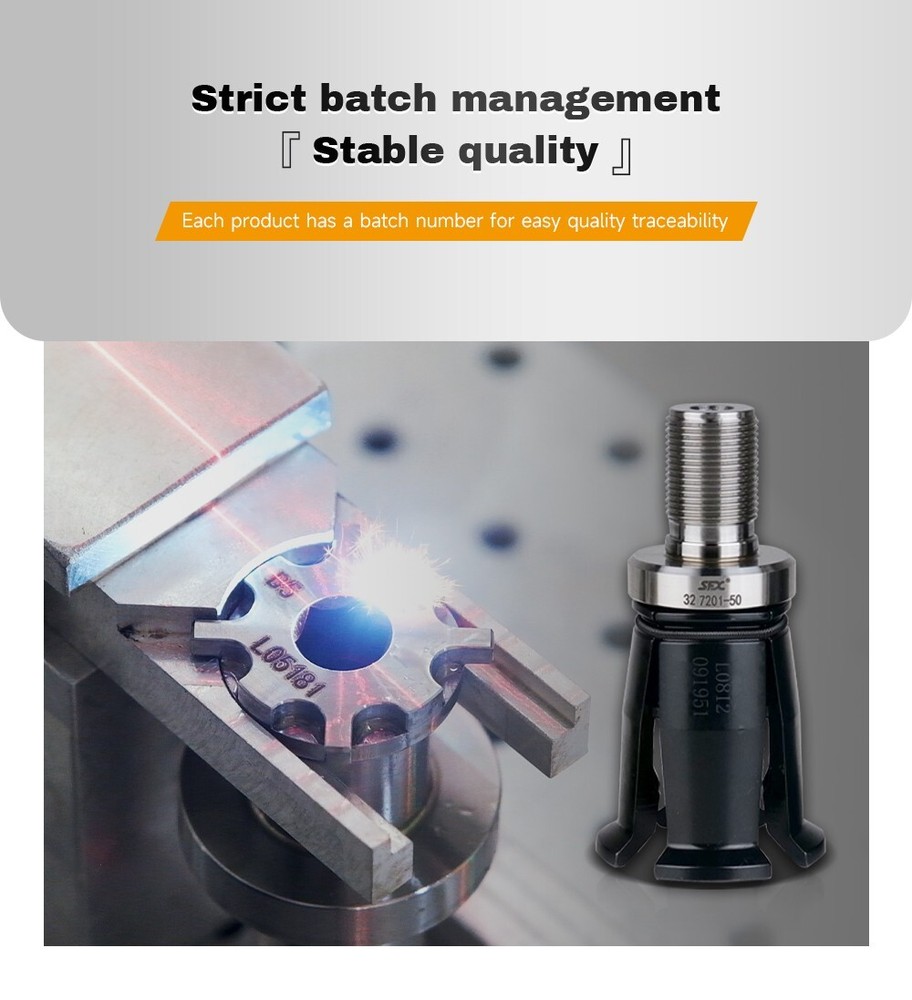 SFX ISO25-OTT Internal Thread Spindle Pull Claw CNC Gripper for ISO Pull Stud