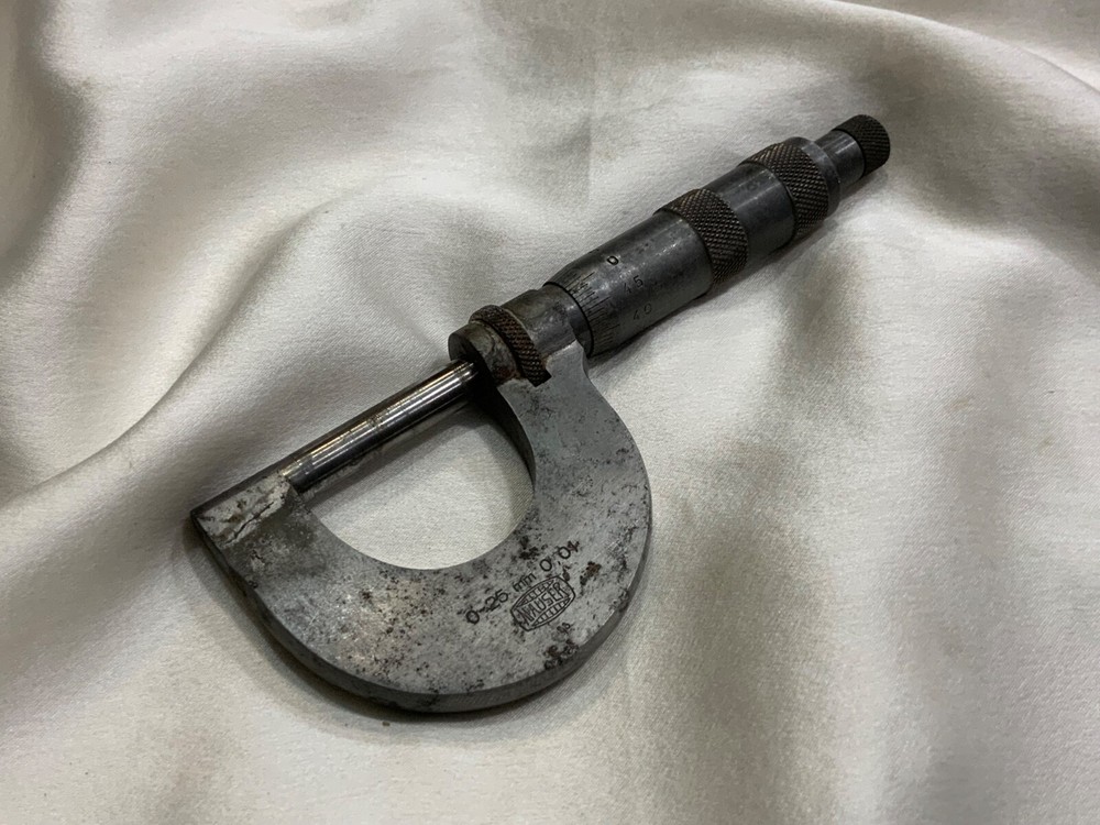 Micrometer Mauser 0-25 mm 0.01 1940s Germany
