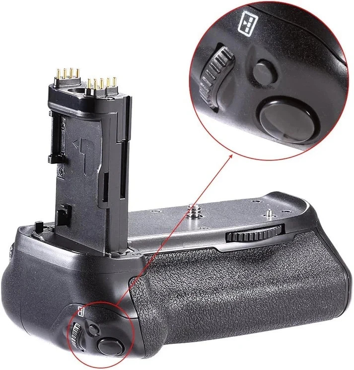Battery Grip Replacement for BG-E14 Vertical Grip with Shutter/Function Buttons