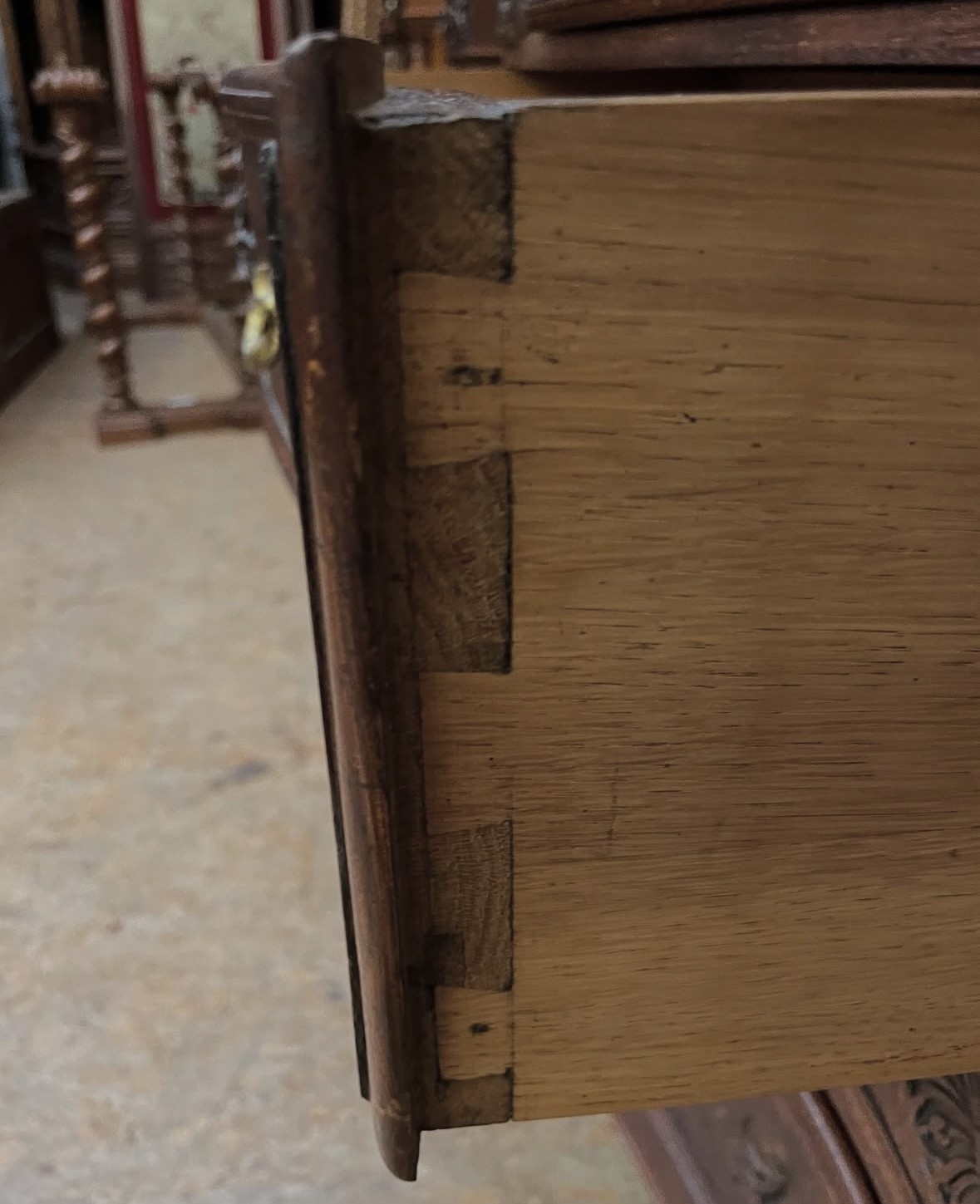 ARRIVES JUN 2025: Antique French Louis XV Style Chest of Drawers Oak Dresser