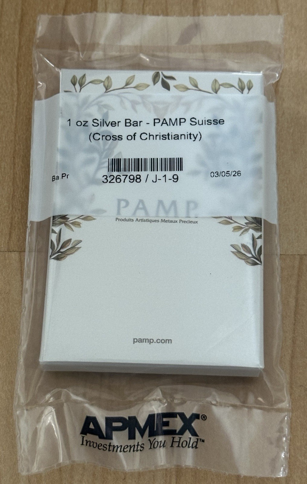 Cross of Christianity 1 oz Silver Bar PAMP Suisse 2026 Niue BOX 5000 Made SEALED