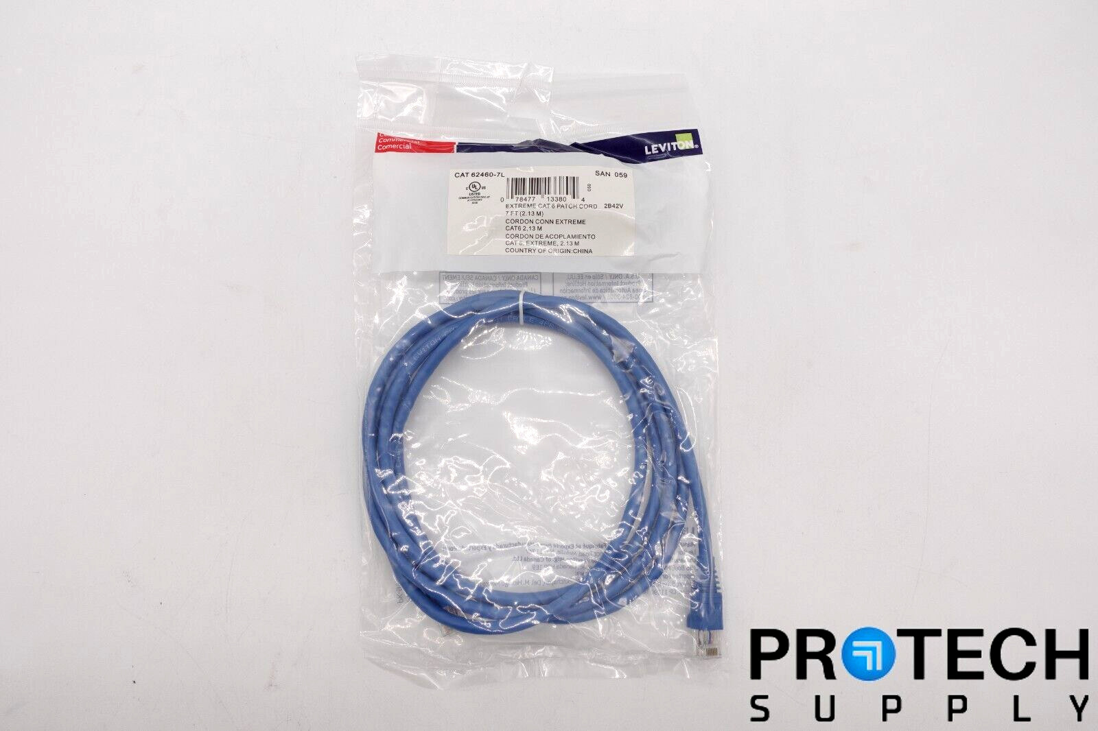 Leviton Extreme Cat 6 Ethernet Patch Cord Cable 7Ft. NEW with WARRANTY