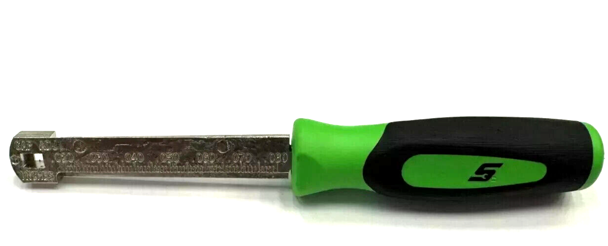 SNAP ON TOOLS USA Pocket SPARK PLUG GAP GAUGE RAMP GAUGE GREEN HANDLE FBP2 GRN