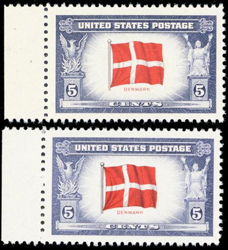 920a VF NH Red Over Black Reverse Printing Error With Normal -- Stuart Katz