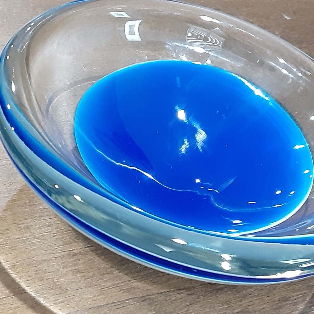 Shaun Weisbach - Hand Blown Glass Dish - (Signed & Dated)