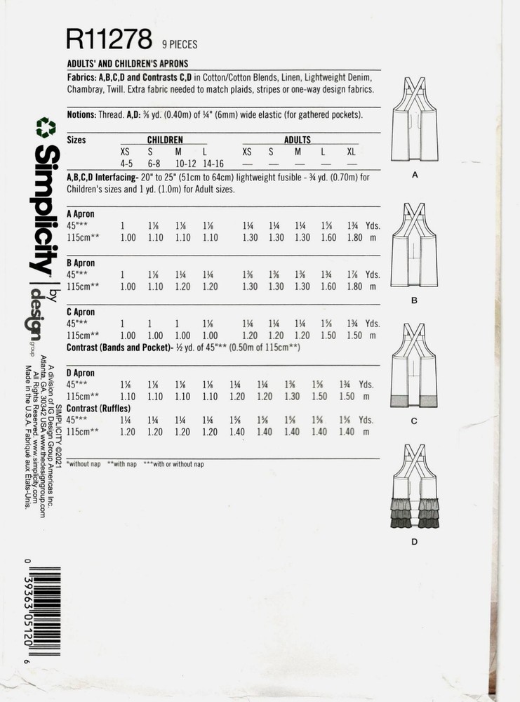 Simplicity R11279 Creative Space Decor Sewing Pattern Uncut