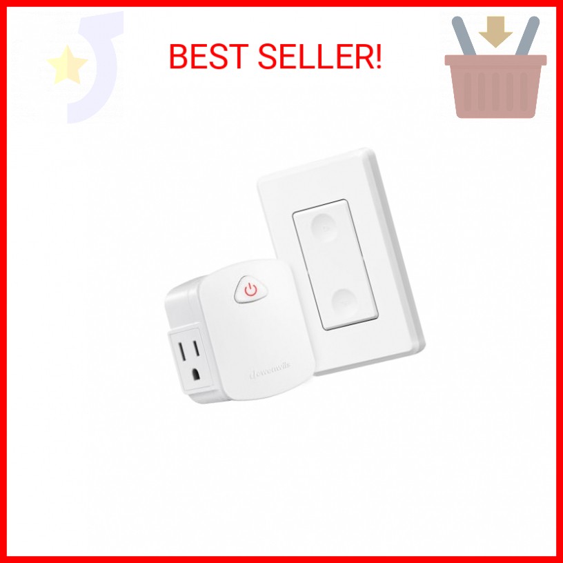DEWENWILS Remote Control Outlet Wireless Wall Switch, 15A/1875W Wireless Light S