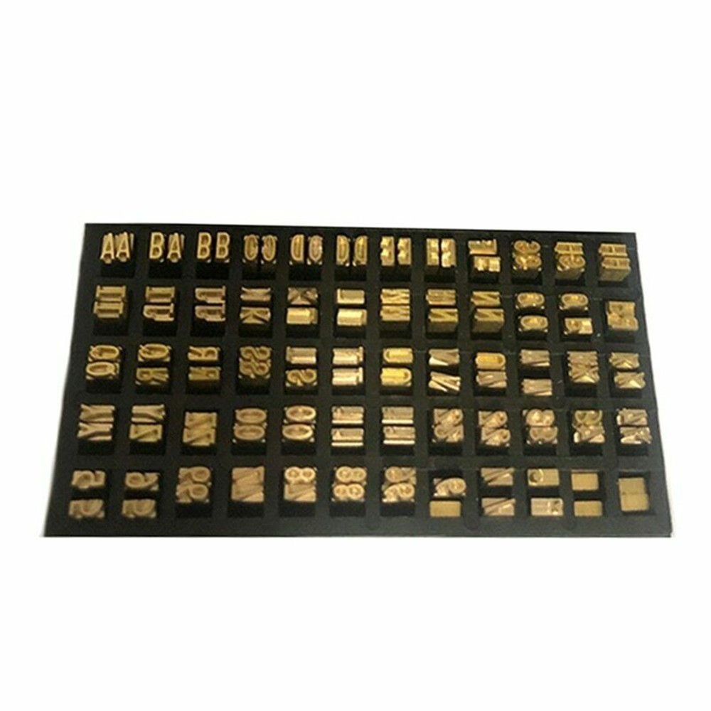 Word Grain Coding Machine 120 Pcs/set Copper Character High-quality Copper
