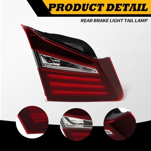 Tail Light Assembly Left Side Compatible with Accord 2016 2017 Driver Rear