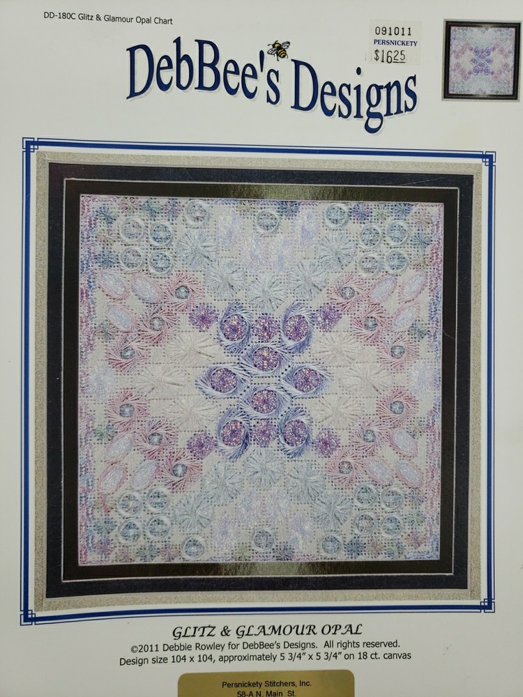 DebBee's Designs DD-180C Glitz & Glamour Opal Canvaswork Chart