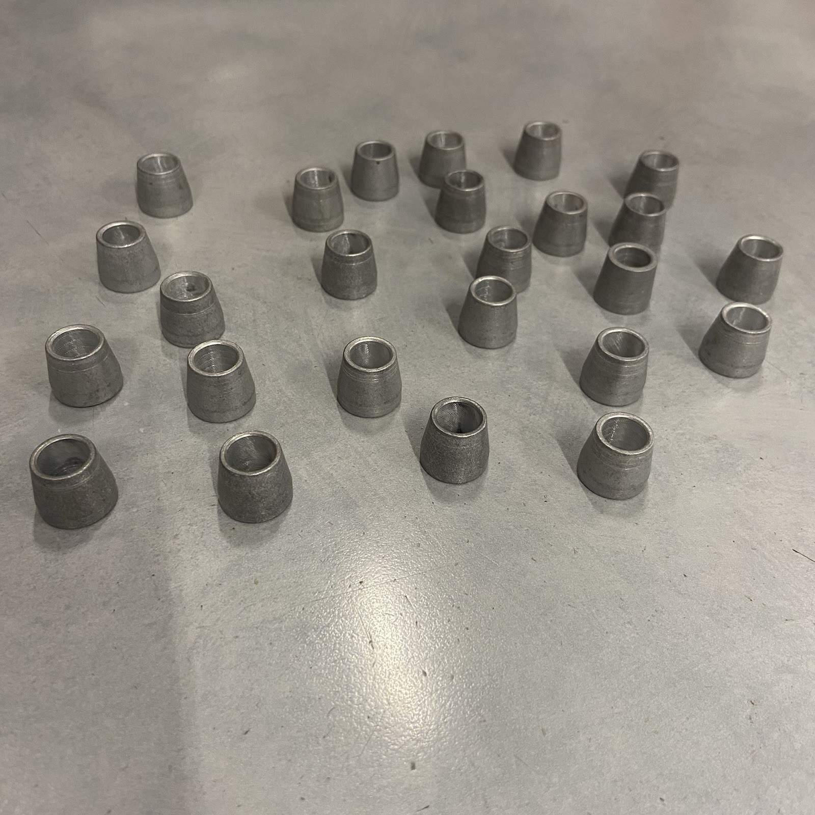 Micro Sprint Tapered Rod End Aluminum Spacers- 3/8" ID x .56" Tall- Lot of 25