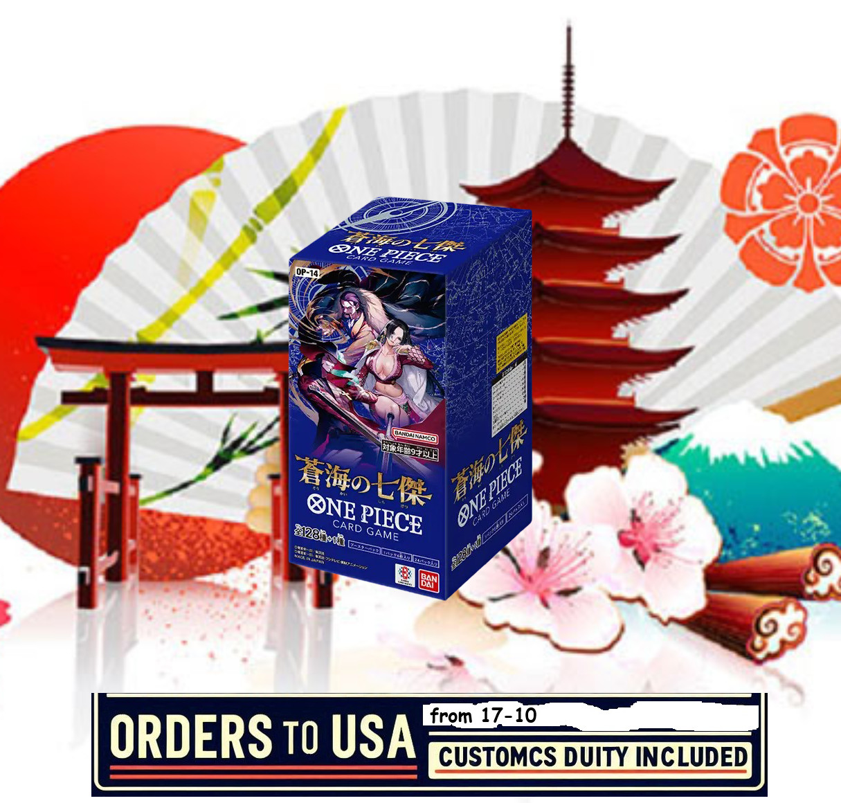 PRE ORDER Seven Heroes of the Blue OP-14 Booster Box Sealed One Piece Japanese