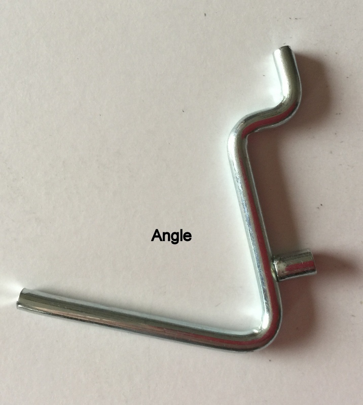 (80 Pack) Garage Tool Pegboard Display. 20 Ea of 1", 2", Angle, and J Peg Hooks