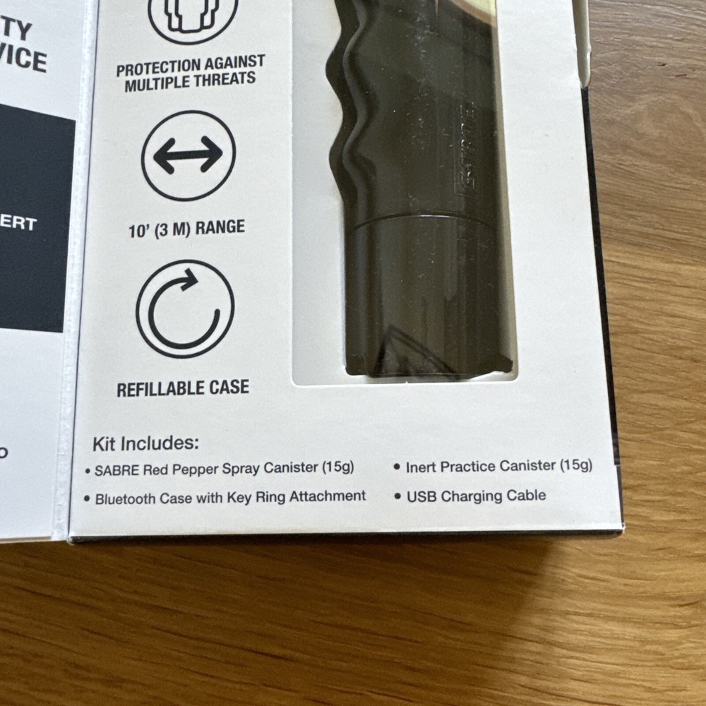 SABRE SMART Pepper Spray with Bluetooth GPS Continuous Tracking Free Text Alerts