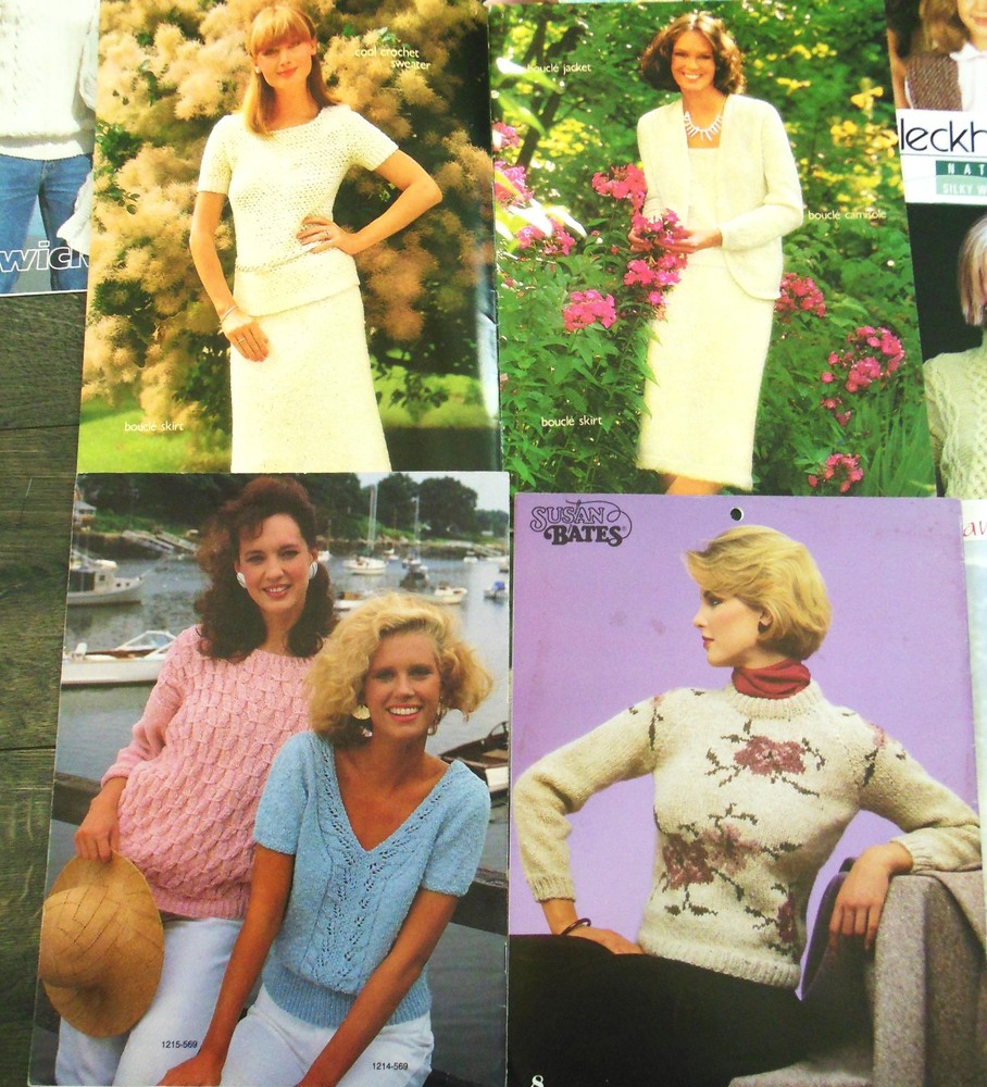 Knitting Patterns- Over 125 Designs Women's Sweaters, Leaflets & Single Patterns