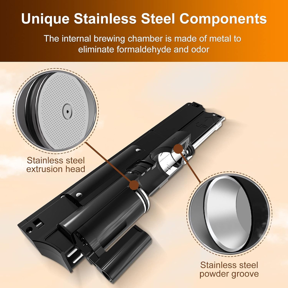 Super Automatic Espresso Machine with Grinder & WiFi Touch Screen