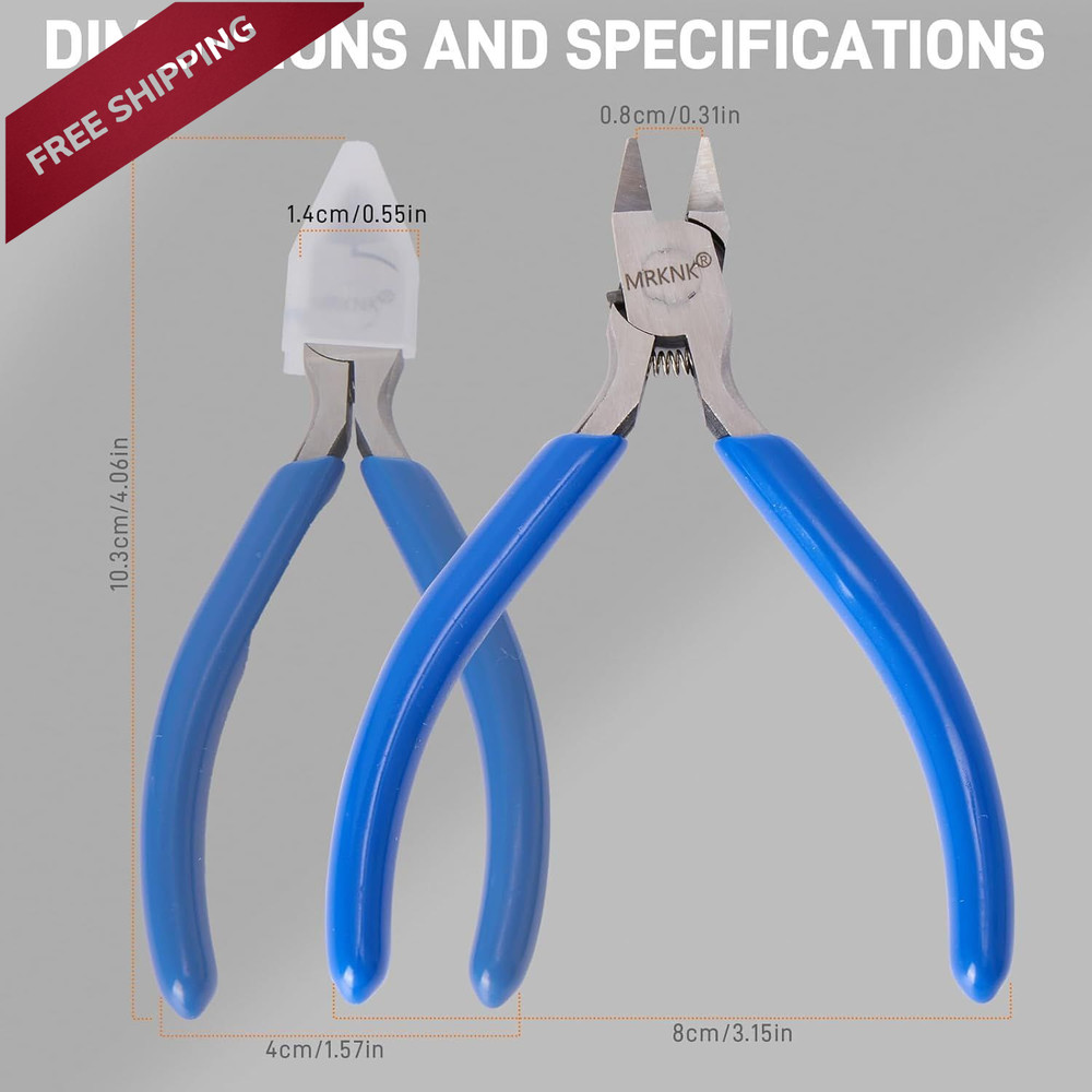 Model Building Tools Kit – 6-Piece with 4.3inch Precision Nipper, Bule