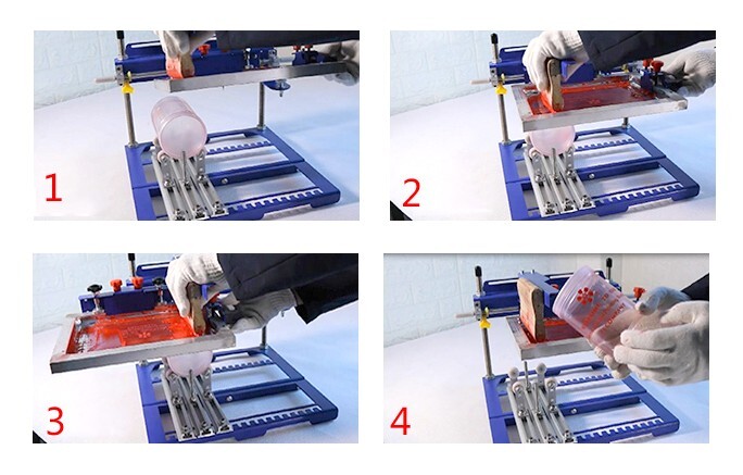 Curved Screen Printing Machine 6.7''/170mm Diameter Cylinder Press Printer Kit