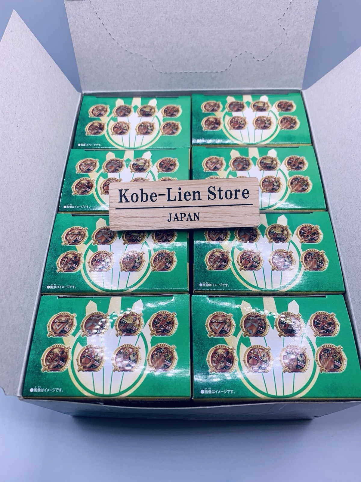 Bandai No.1 Gozyuger DX Sentai Ring Power-Up Random Booster 04 Comp 8 Set