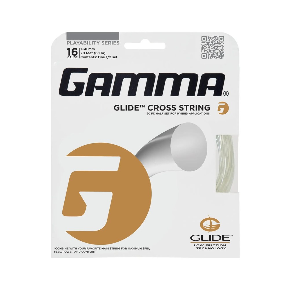 Gamma Glide Cross String 16 Clear, Control & Spin