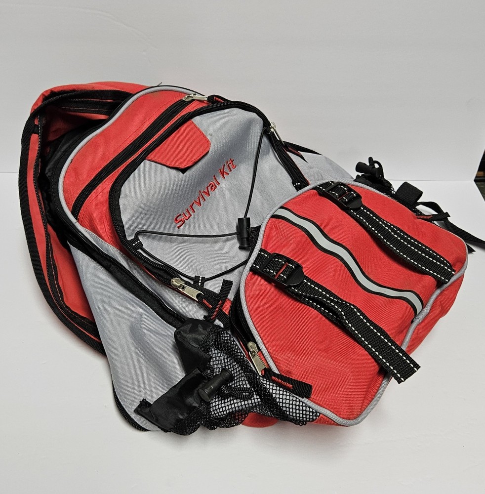 Survival Kit Emergency Backpack Bag Multiple Pockets Sections Just The Bag
