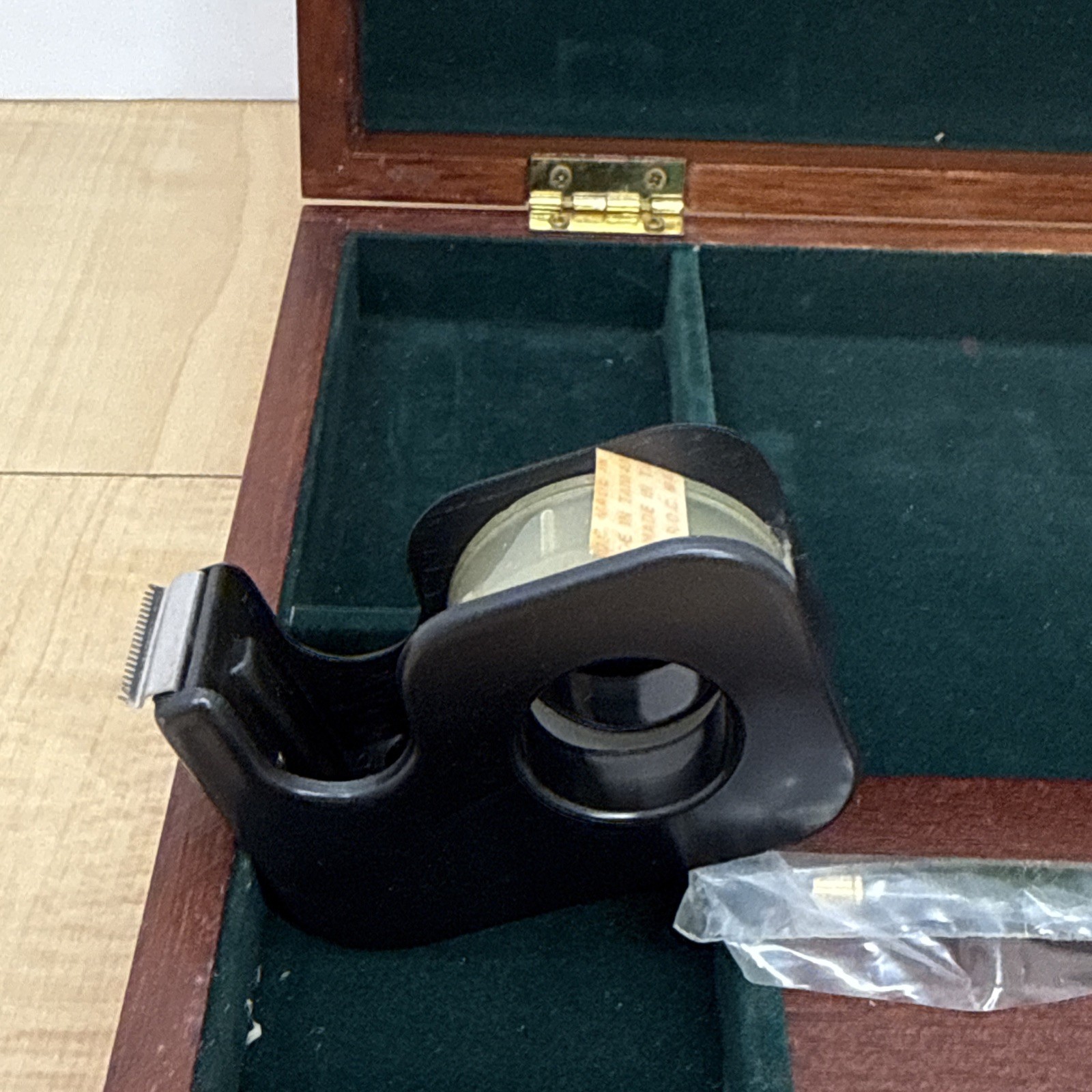 Vintage Royal Crown Cola RC Wooden Desk Organizer Set Post-it Pen Tape 1980s