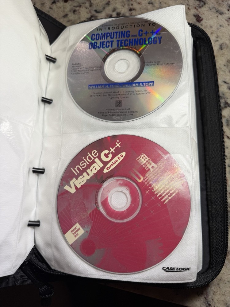 Vintage Microsoft Developer CD Lot Visual Basic C++ Oracle NT SQL 90s