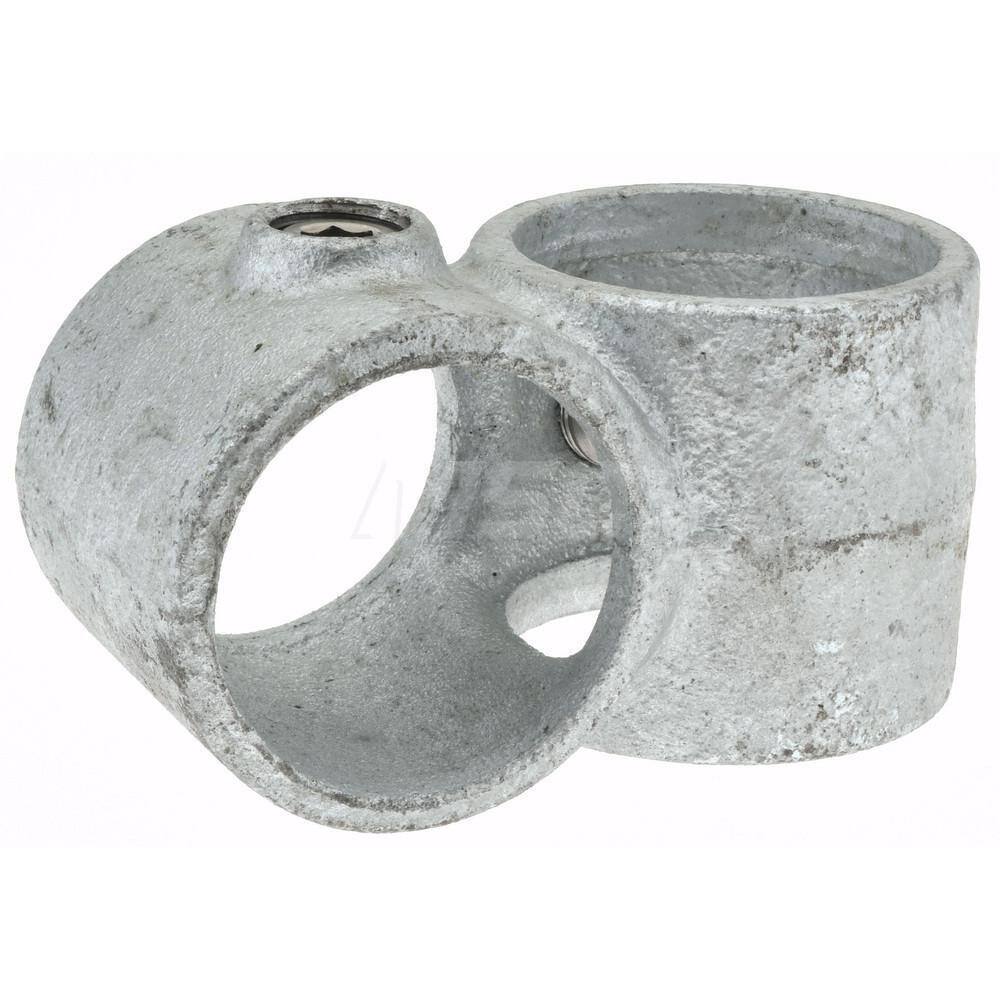 PRO-SAFE Galvanized Pipe Rail Fitting, 1-1/2" Pipe, Crossover, 1 Piece