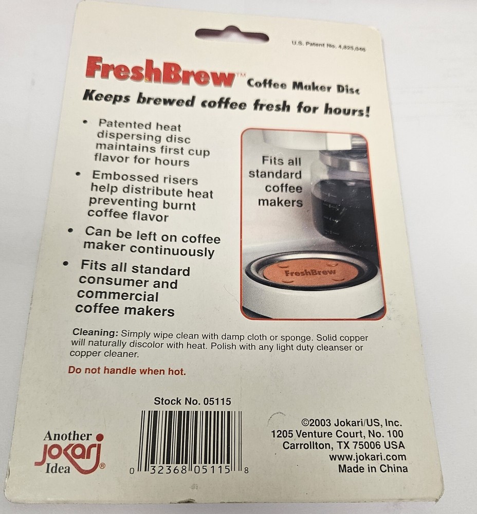 Jokari fresh brew coffee maker disc 1 Pack