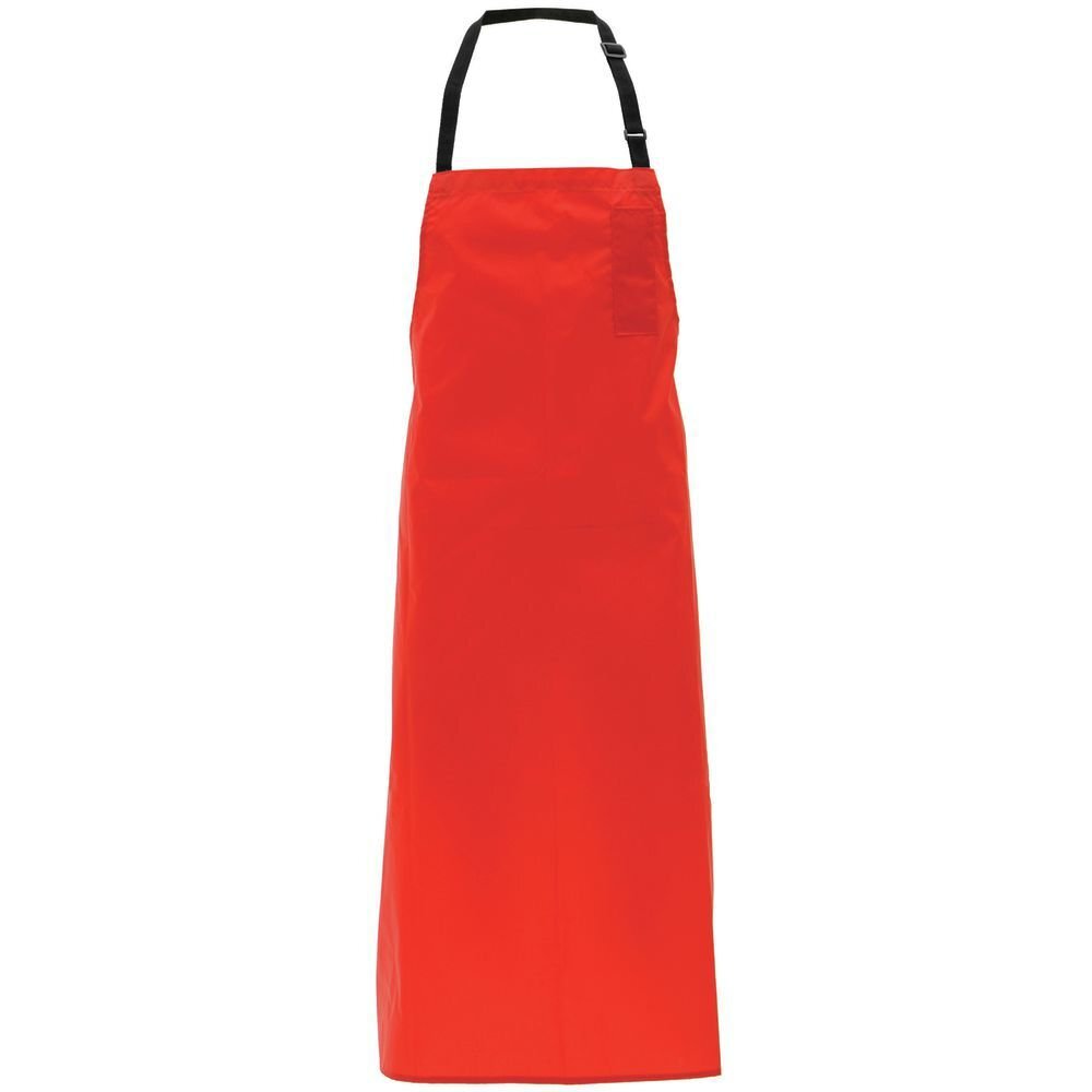 Locknane Bib Apron Red Nylon - 40"L x 27"W