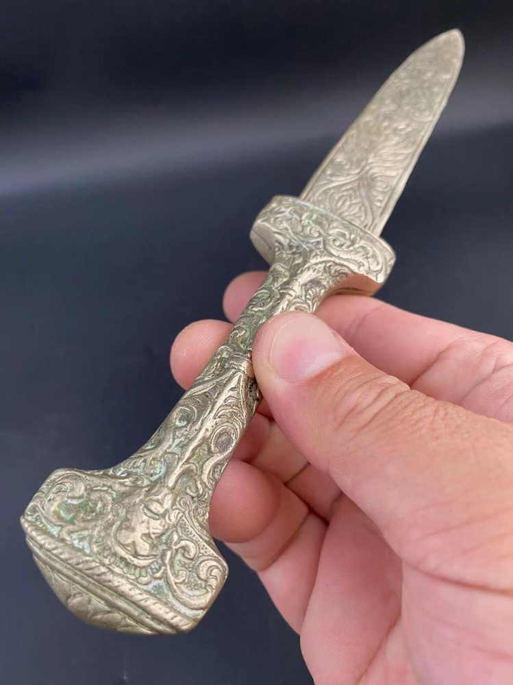 vintage carved knife